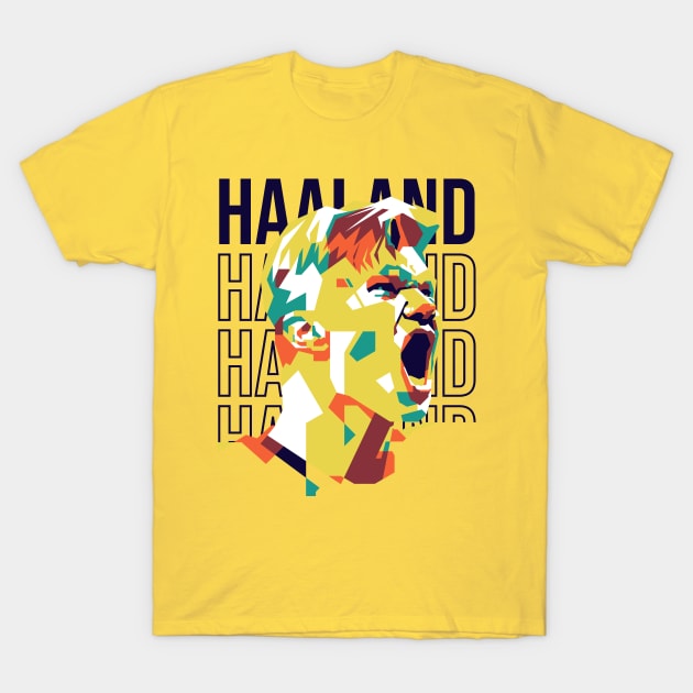 Erling Haaland Pop Art 2 T-Shirt by pentaShop